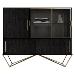 Meuble de rangement à charnières du 21e siècle fabriqué au Portugal par Porus Studio