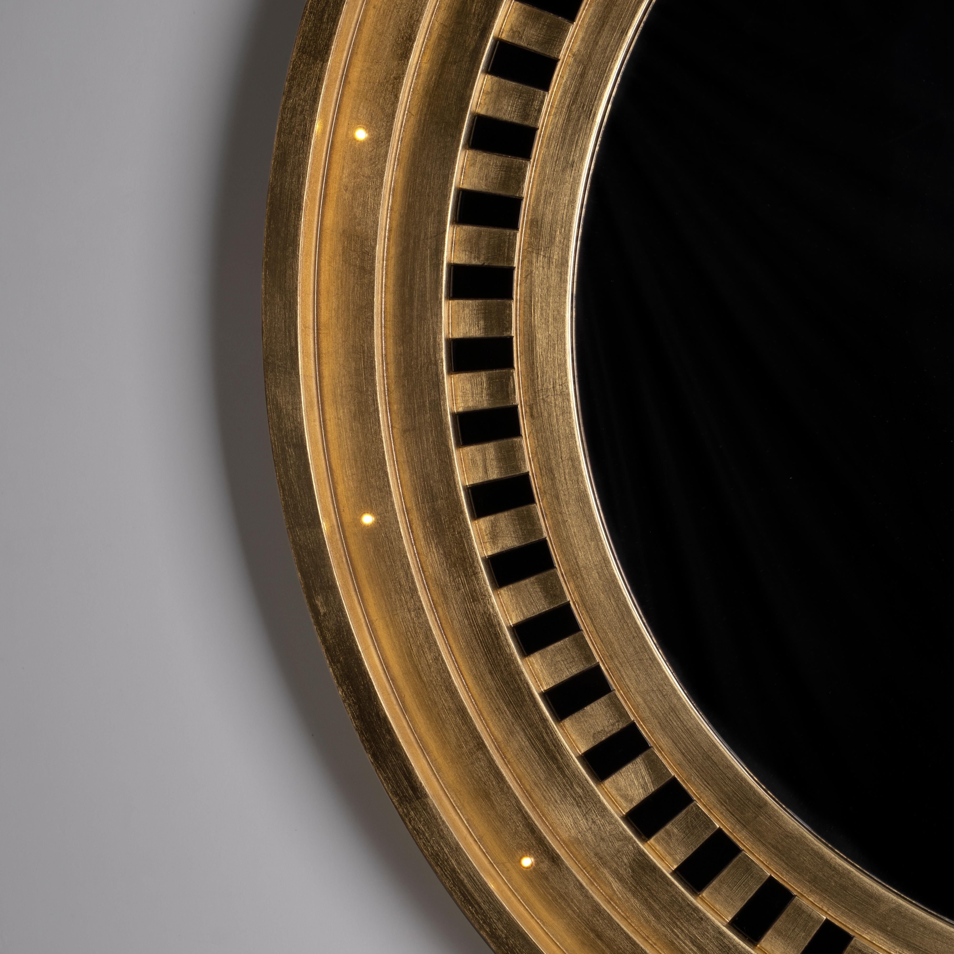 Miroir Hollywood du 21e siècle en bois revêtu par Porus Studio en vente 1