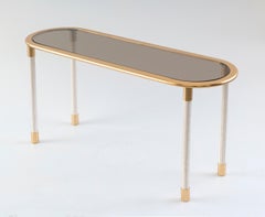 21st Century Home collection Glass & Leather Coffee table by Patrizia Garganti