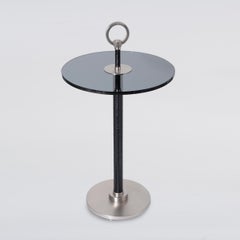 21st Century Home Collection Glass & Leather Tea Table by Patrizia Garganti