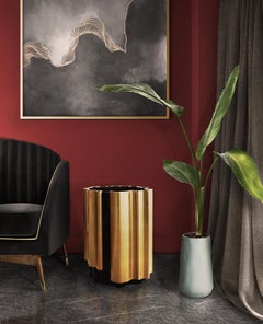 21st Century Horizon Beistelltisch Wood Gold Leaf made in Portugal by Malabar