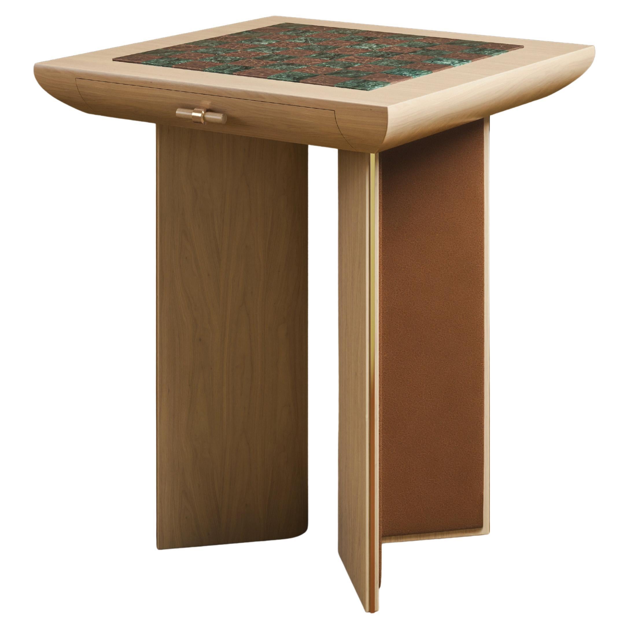 Mesa de Ajedrez Howard Siglo XXI Madera de Club de Sastres de Madera Hecha a Mano en Portugal