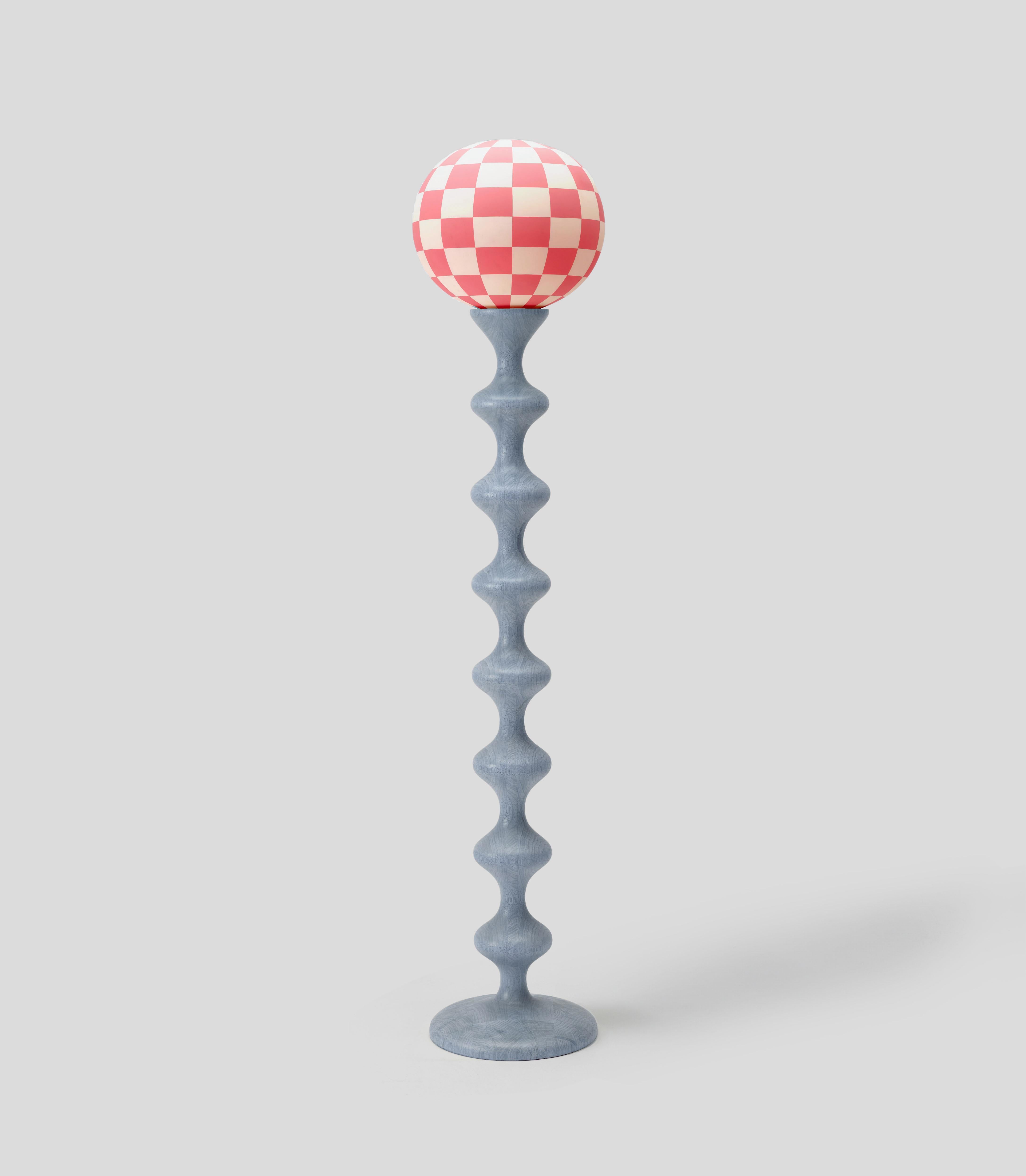 Turc Lampadaire Hozkal du 21e siècle avec verre soufflé à la main et peint à la main en vente