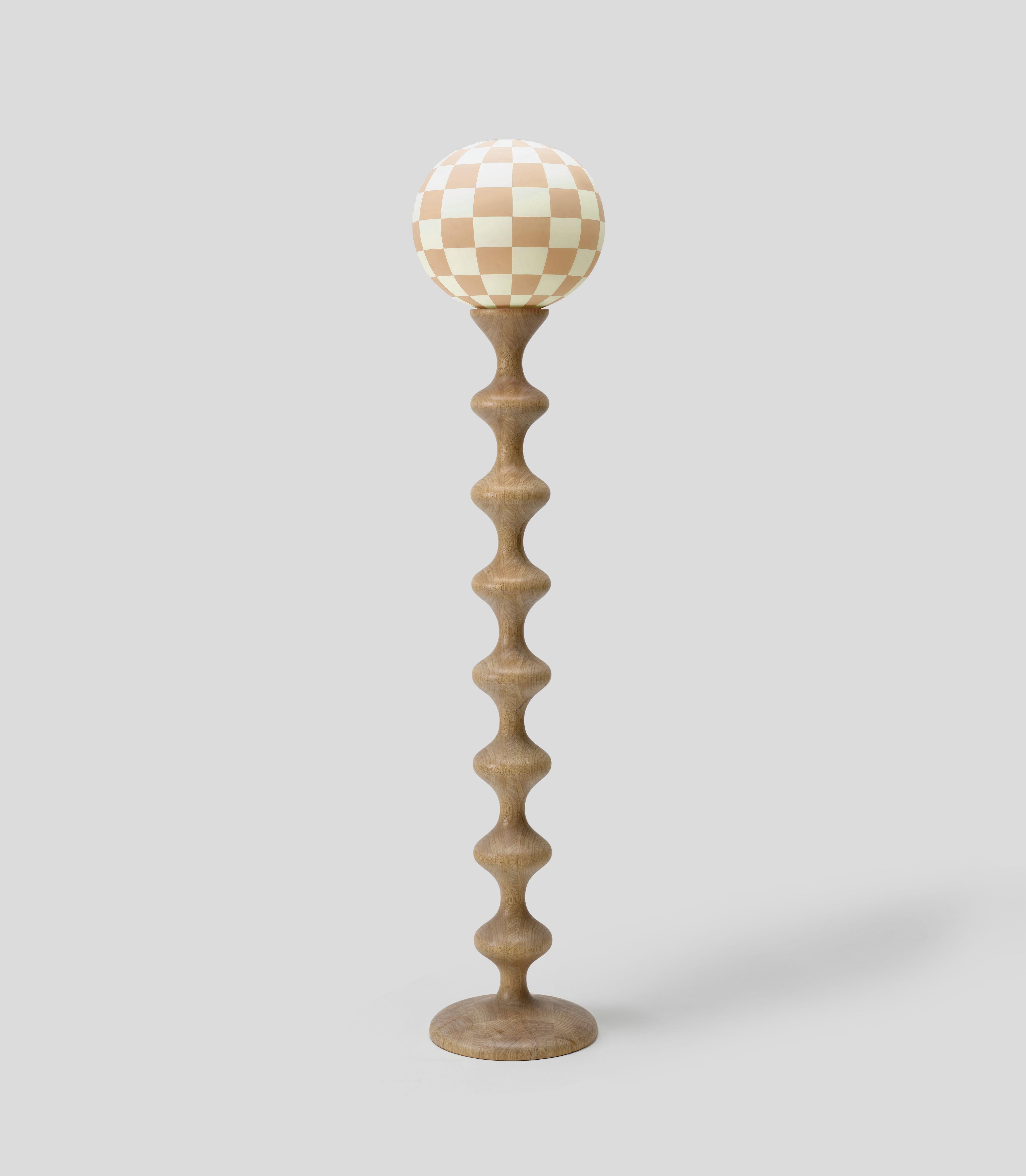 Fait main Lampadaire Hozkal du 21e siècle avec verre soufflé à la main et peint à la main en vente