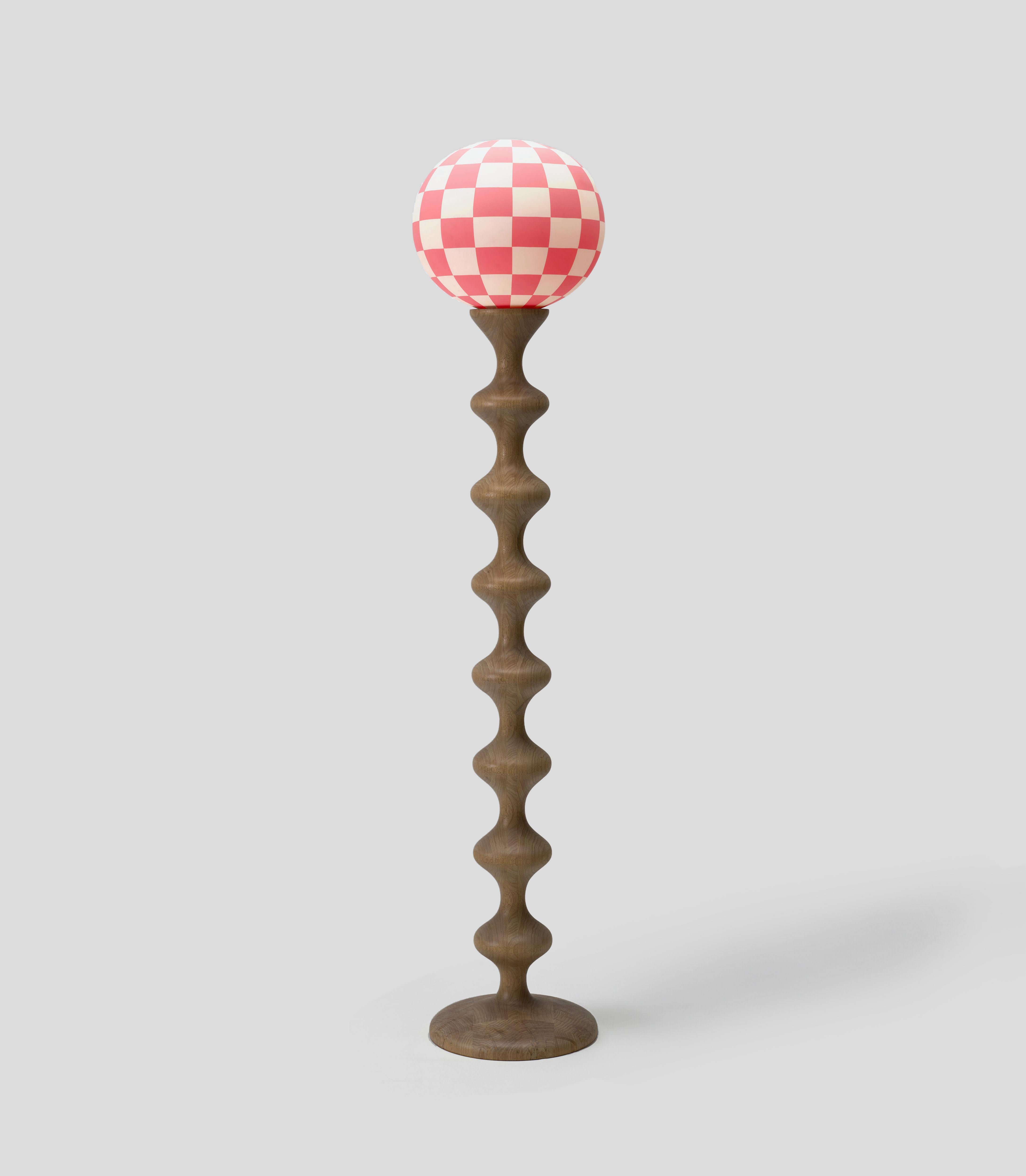 XXIe siècle et contemporain Lampadaire Hozkal du 21e siècle avec verre soufflé à la main et peint à la main en vente