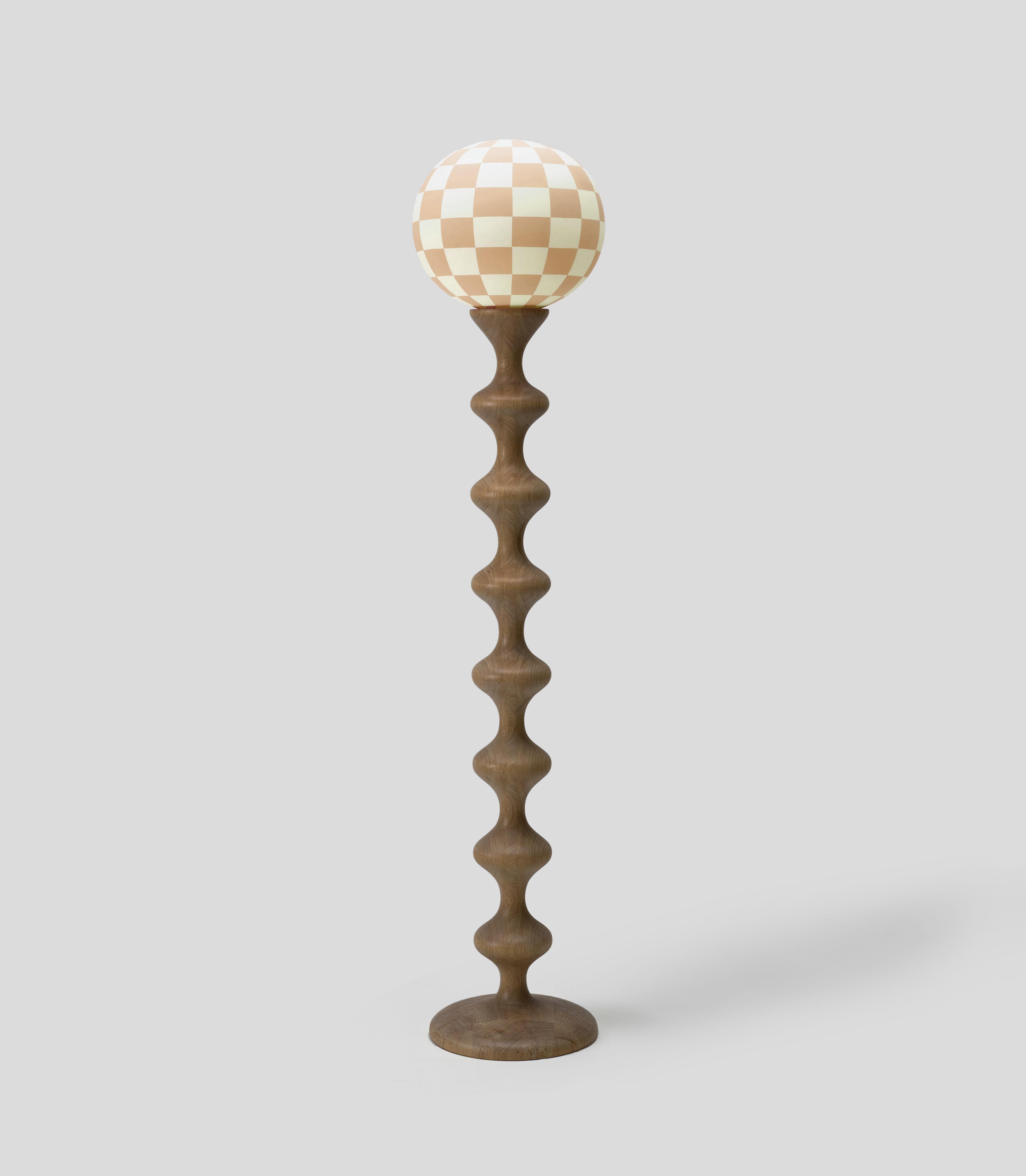 Verre Lampadaire Hozkal du 21e siècle avec verre soufflé à la main et peint à la main en vente