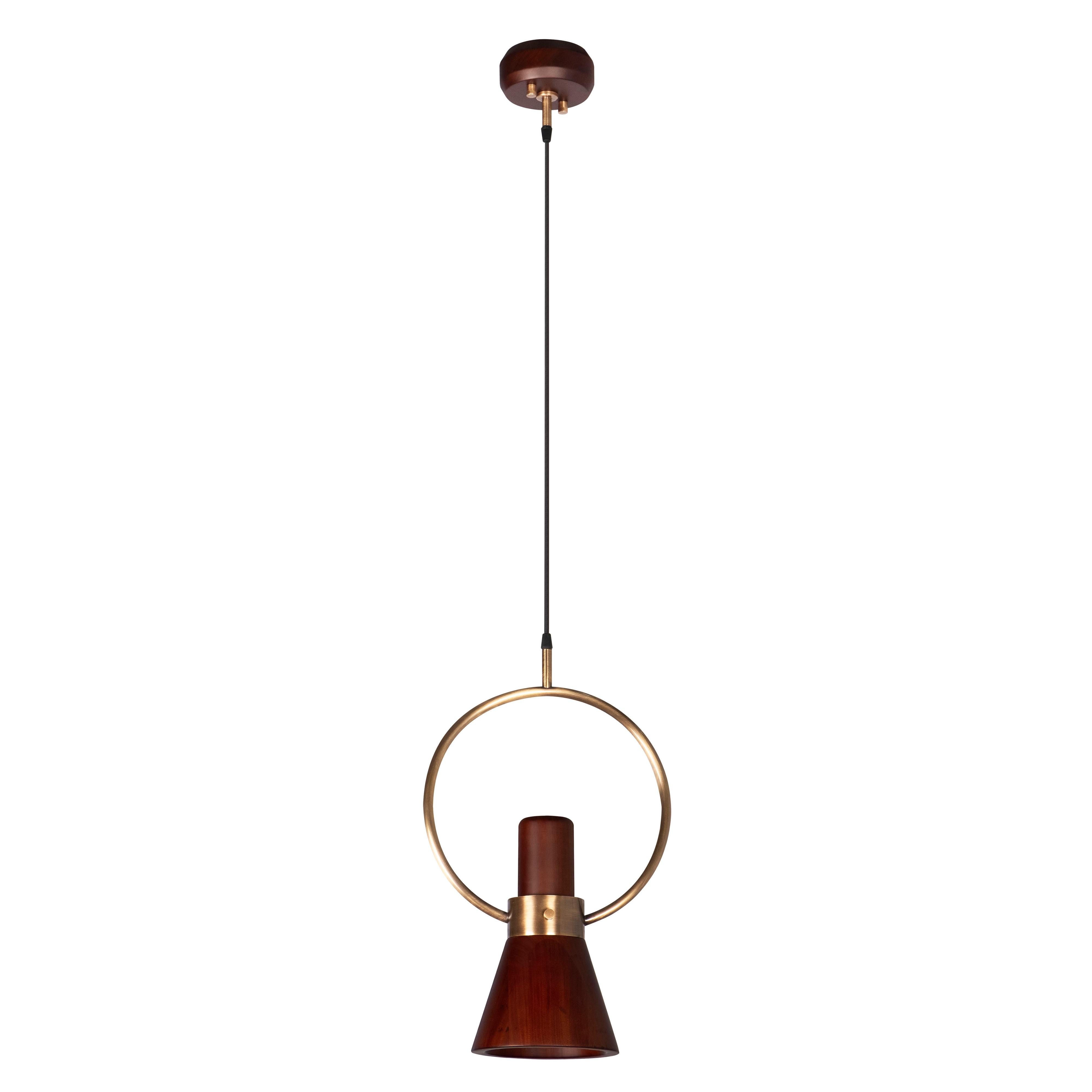 21st Century Humphry Pendant Walnut Wood For Sale