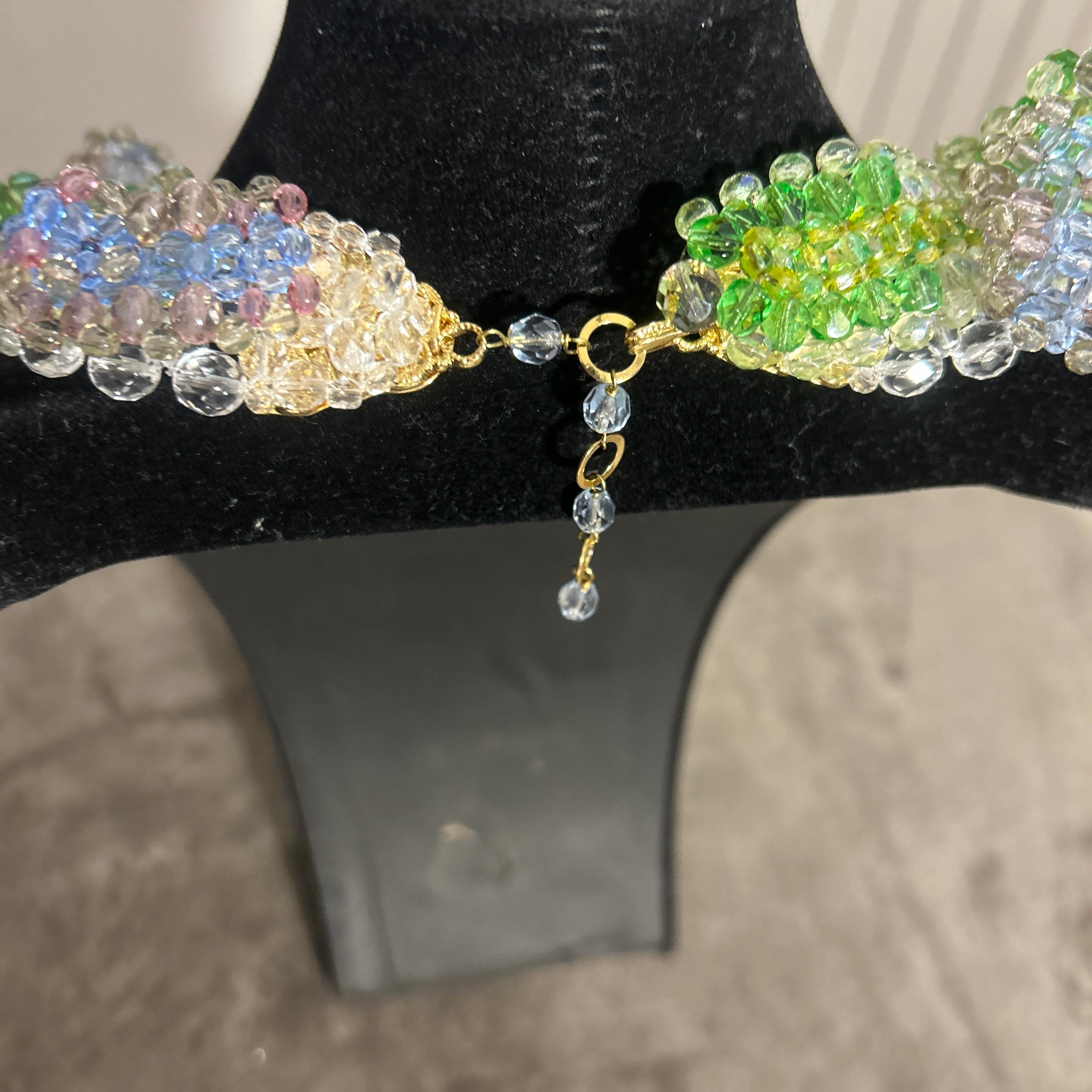 21st Century Iconic Coppola e Toppo Crystal Beaded Necklace For Sale 3