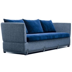 21st Century Ida Sofa, Black Oak Base and Cast Bronze Details, by Duistt