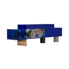 21st Century Illusion Sideboard Marquetry Lacquered Wood