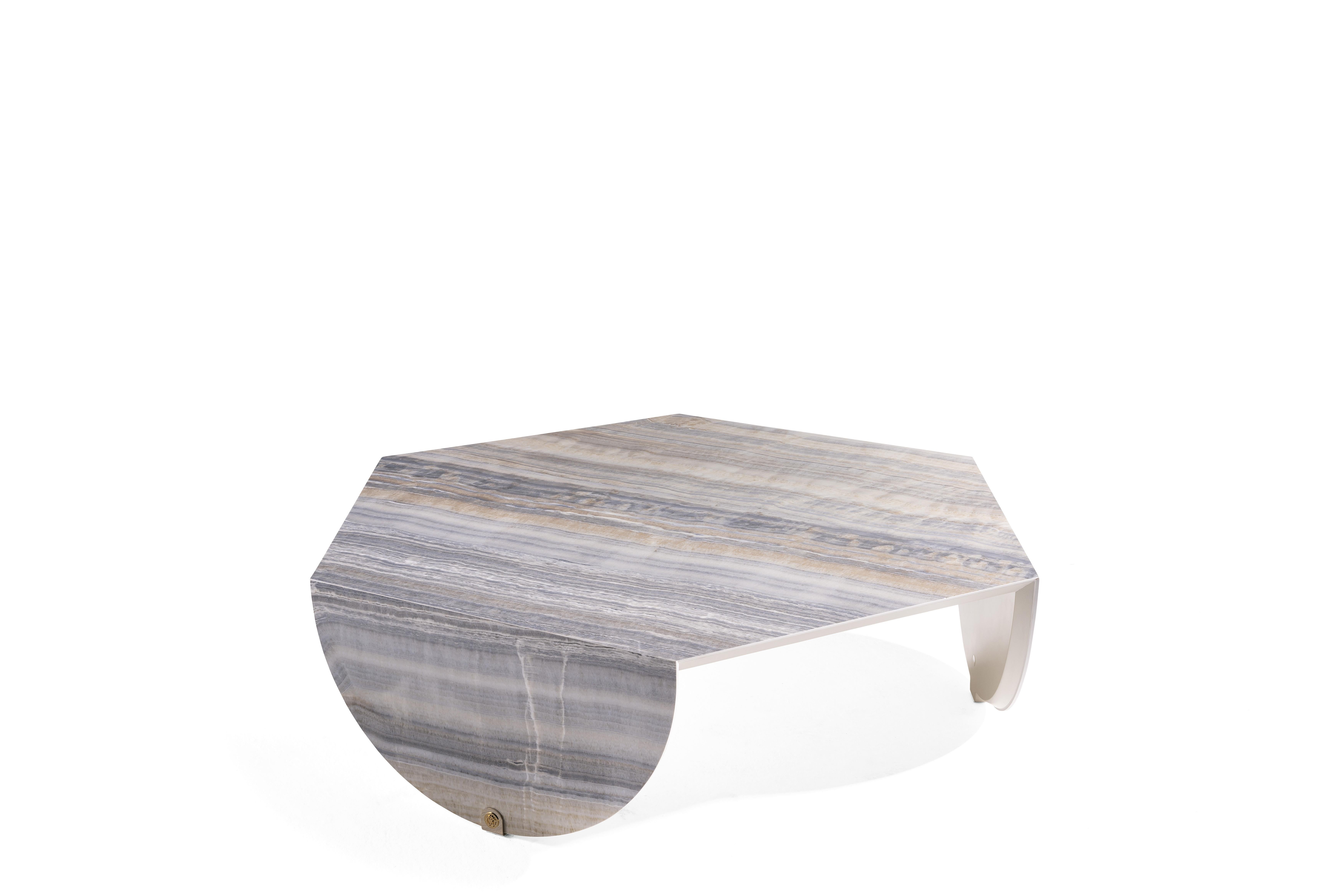 Modern 21st Century Inagua Central Table in Grey Gres by Roberto Cavalli Home Interiors For Sale
