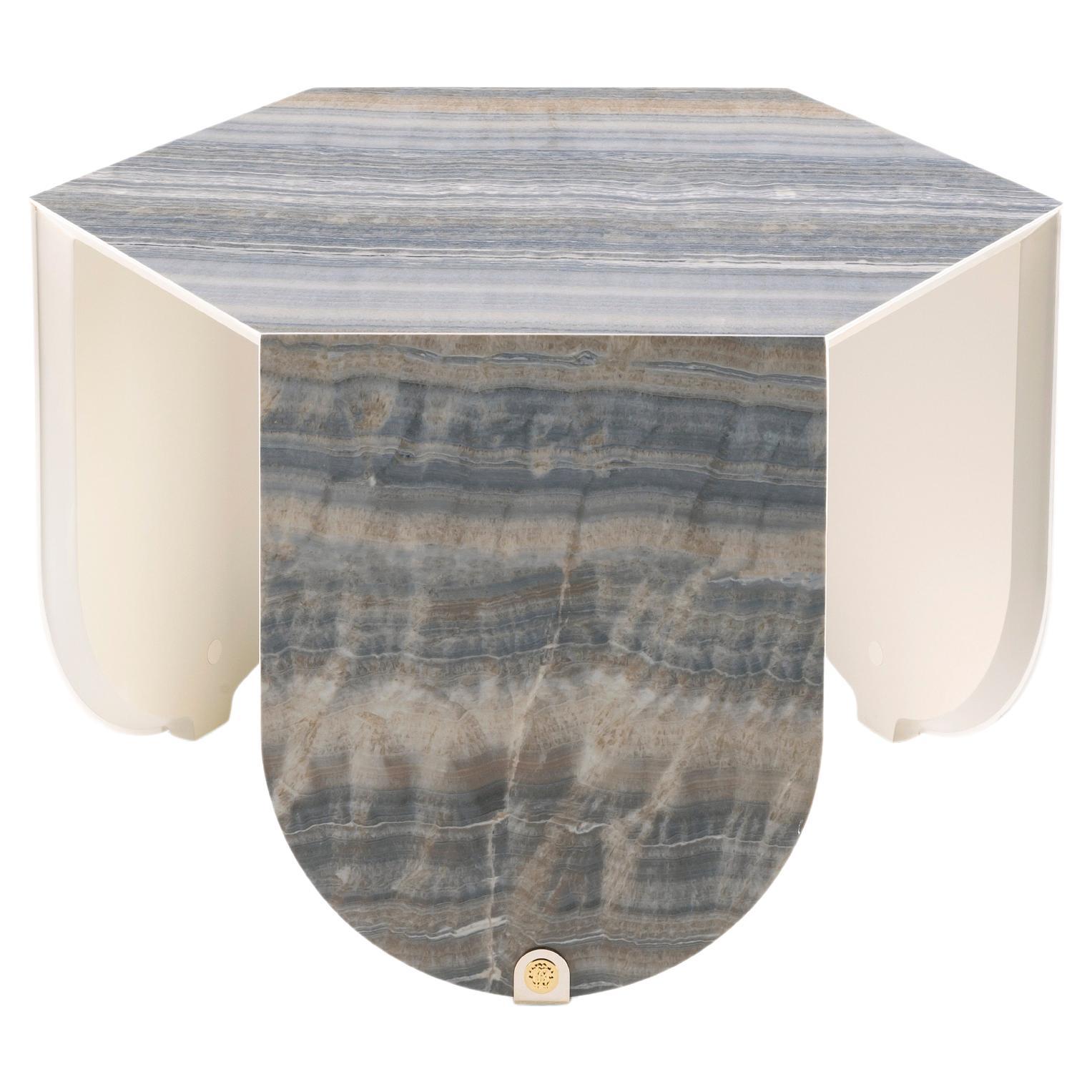 21st Century Inagua Side Table in Grey Gres by Roberto Cavalli Home Interiors For Sale
