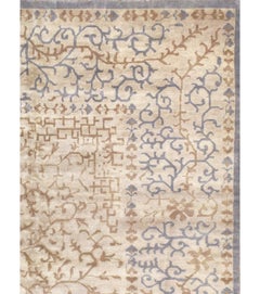 21st Century Indian Khotan Large Square Room Size Carpet by Galerie Shabab