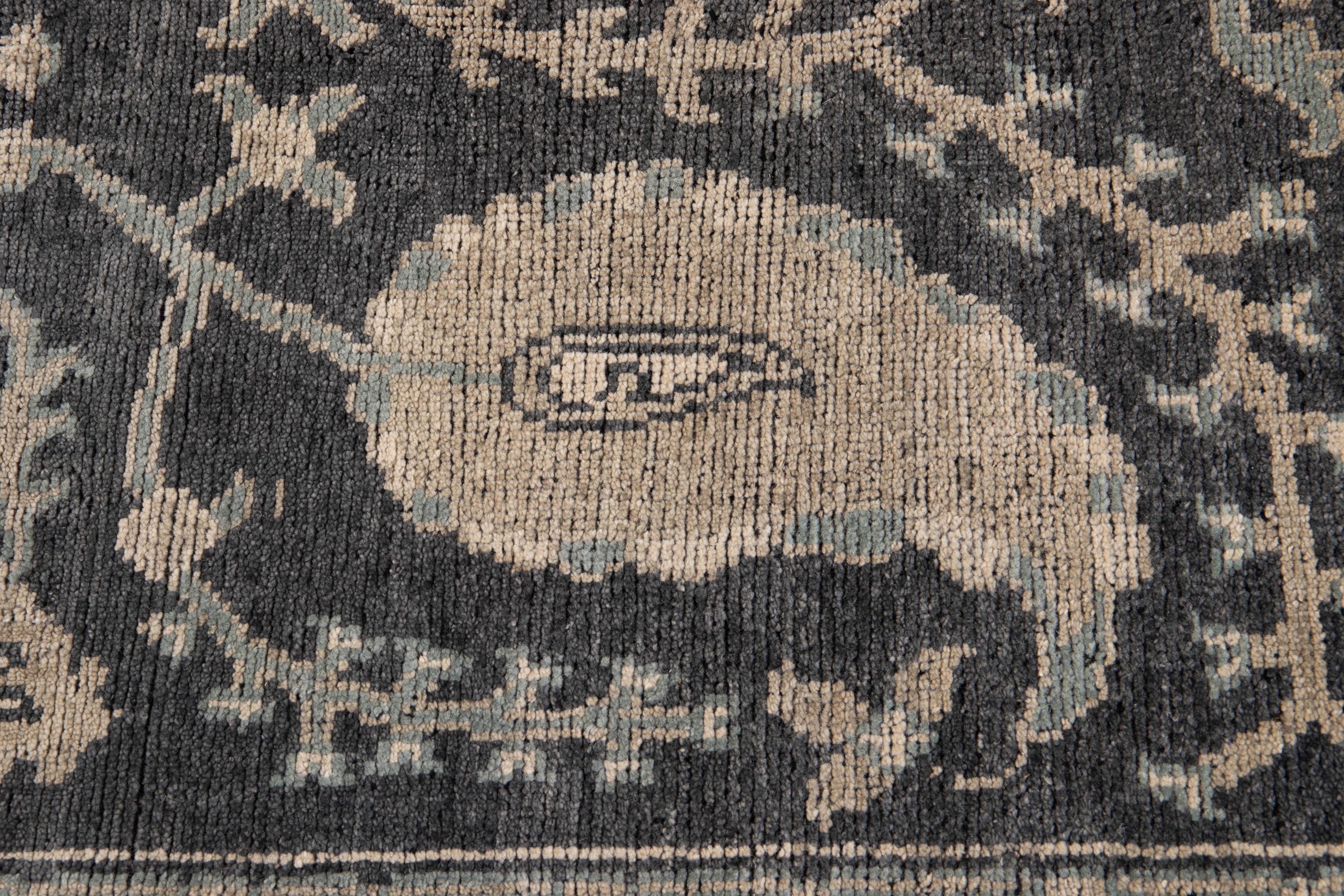 21st Century Indian Modern Oushak Style Wool Rug 1