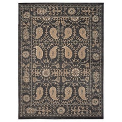 21st Century Indian Modern Oushak Style Wool Rug