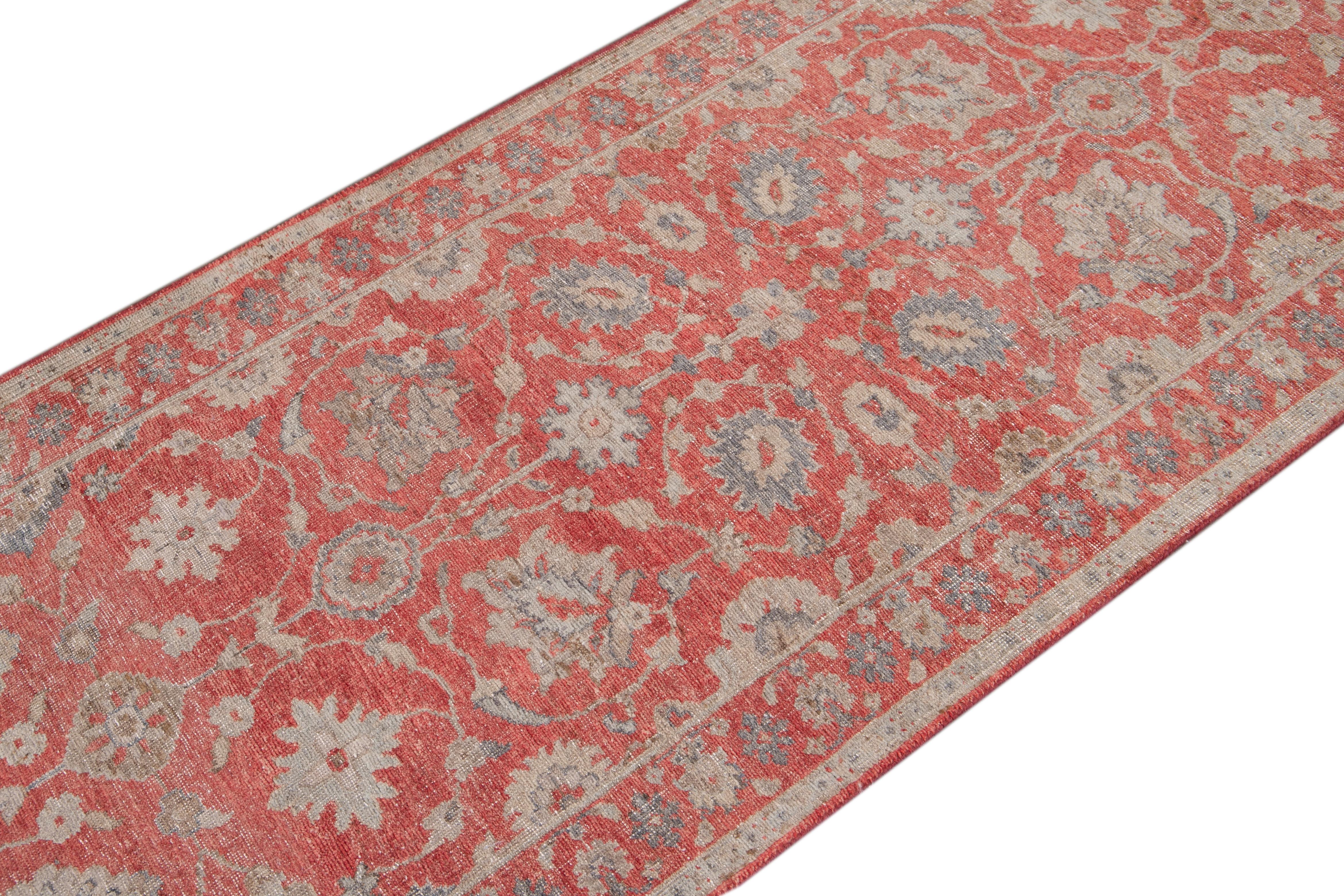 Contemporary 21st Century Indian Wool Runner For Sale