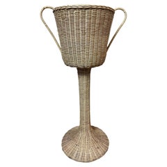 21st century Indonesian Handcrafted Rattan Champagne Bucket