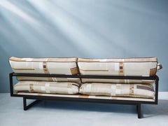 21st Century Industrial Style Ristretto Frame & Upholstered 'BRAD' S10 Sofa