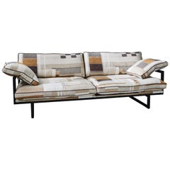 21st Century Industrial Style Ristretto Frame & Upholstered 'BRAD' S10 Sofa