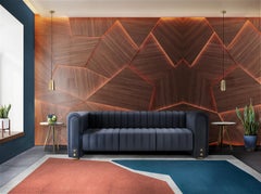 Canapé Inglewood du 21e siècle en cuir véritable fabriqué au Portugal par Porus Studio
