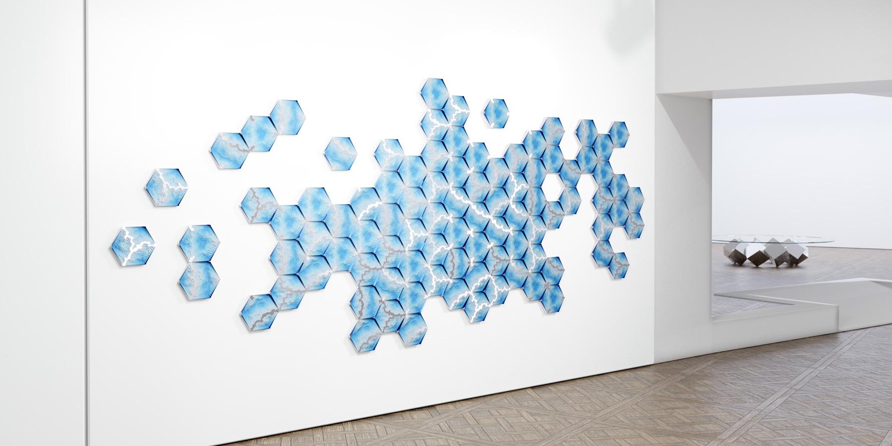 Duffy London expands upon its iconic Abyss collection with the new Abyss Wall Tile, a unique interchangeable design that invites the user to create and then curate their own personalised Abyss within a space.

Realised using the latest 3d printing