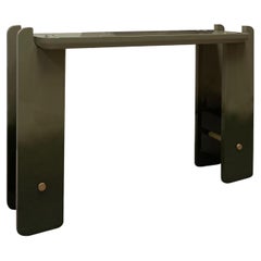 21st Century Ipanema Console Table, Ombre Effect with Brass Details, by Duistt