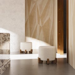 21st Century Ipanema Stool, COM and Darkened Oak Feet by Duistt