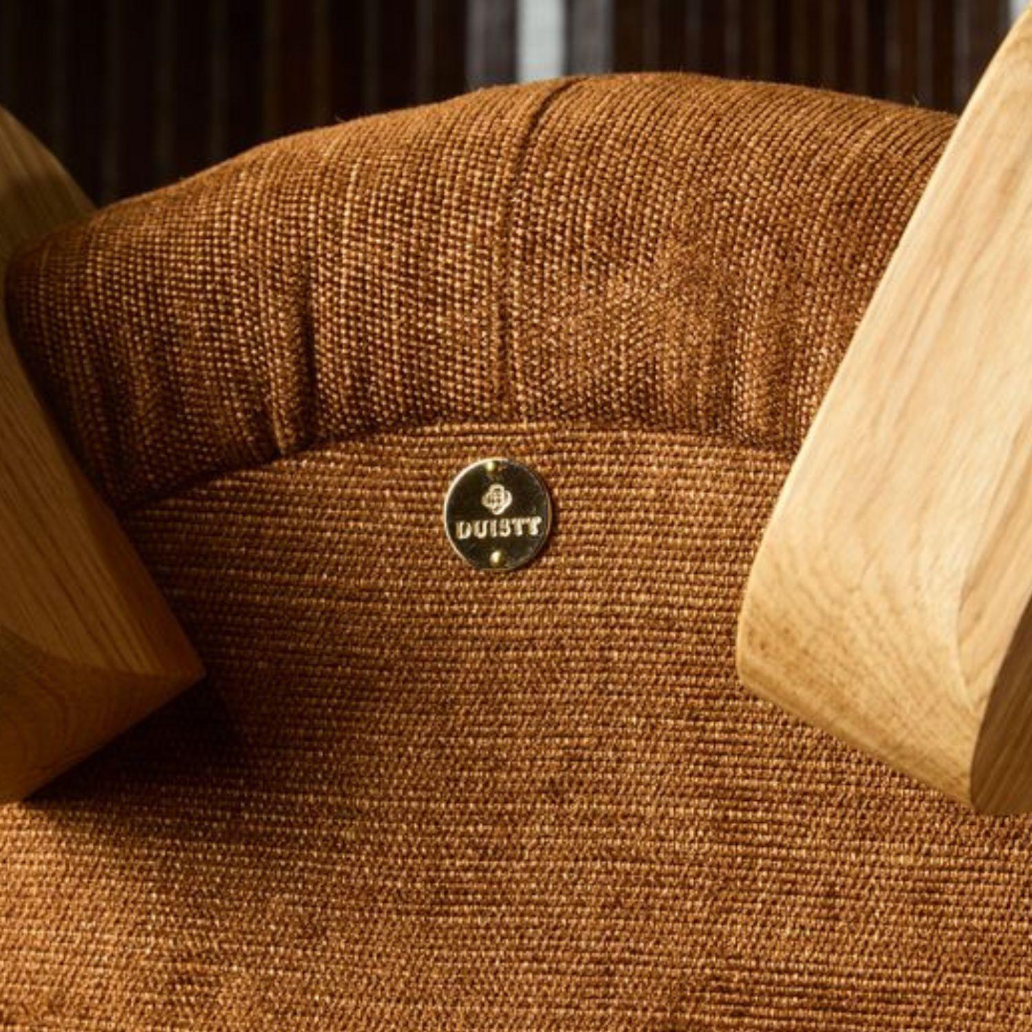 Mid-Century moderno Sgabello Ipanema del XXI secolo, COM e piedi in Oak Oak naturale di Duistt in vendita