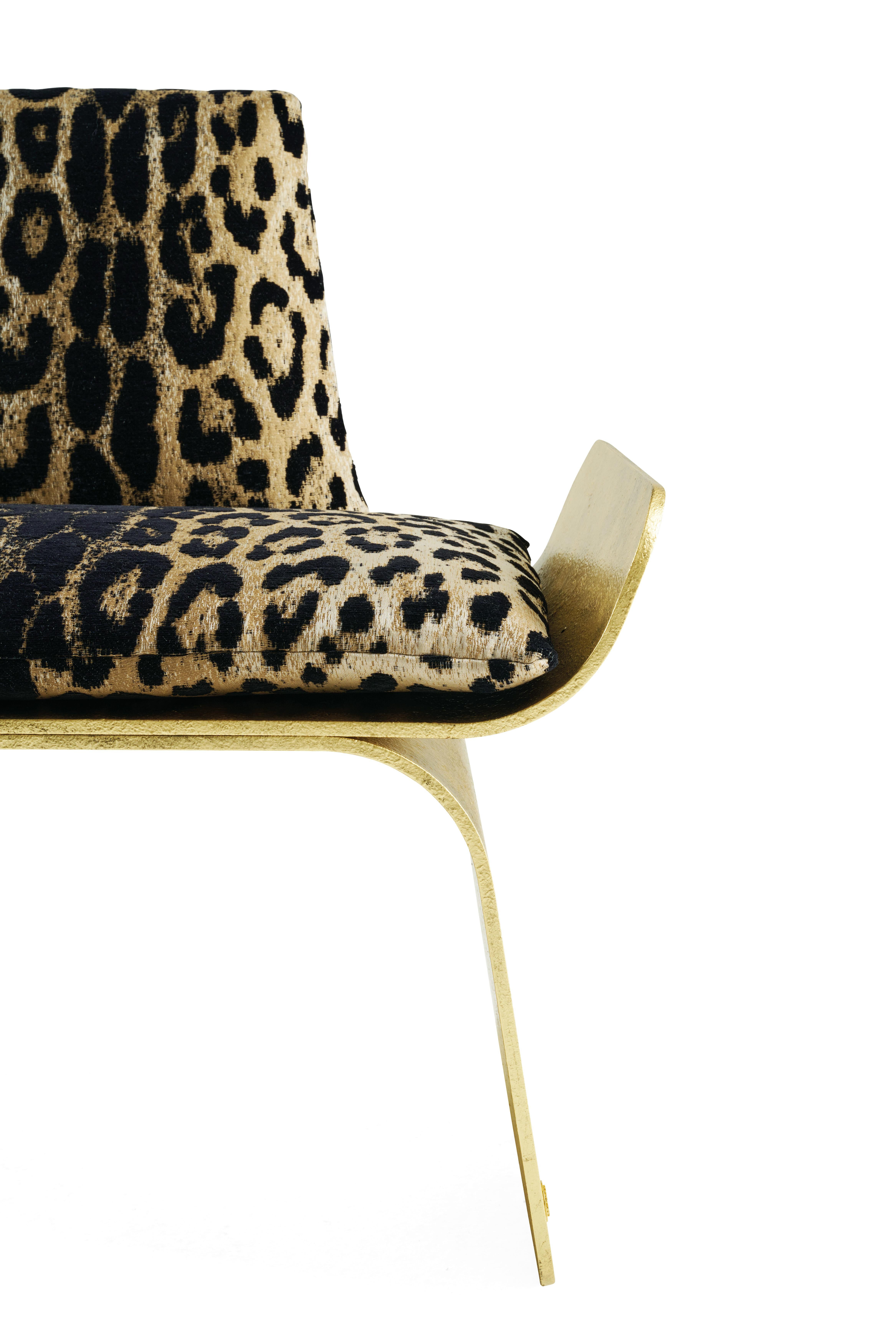 Contemporary 21st Century Iranja Armchair in Jacquard by Roberto Cavalli Home Interiors For Sale