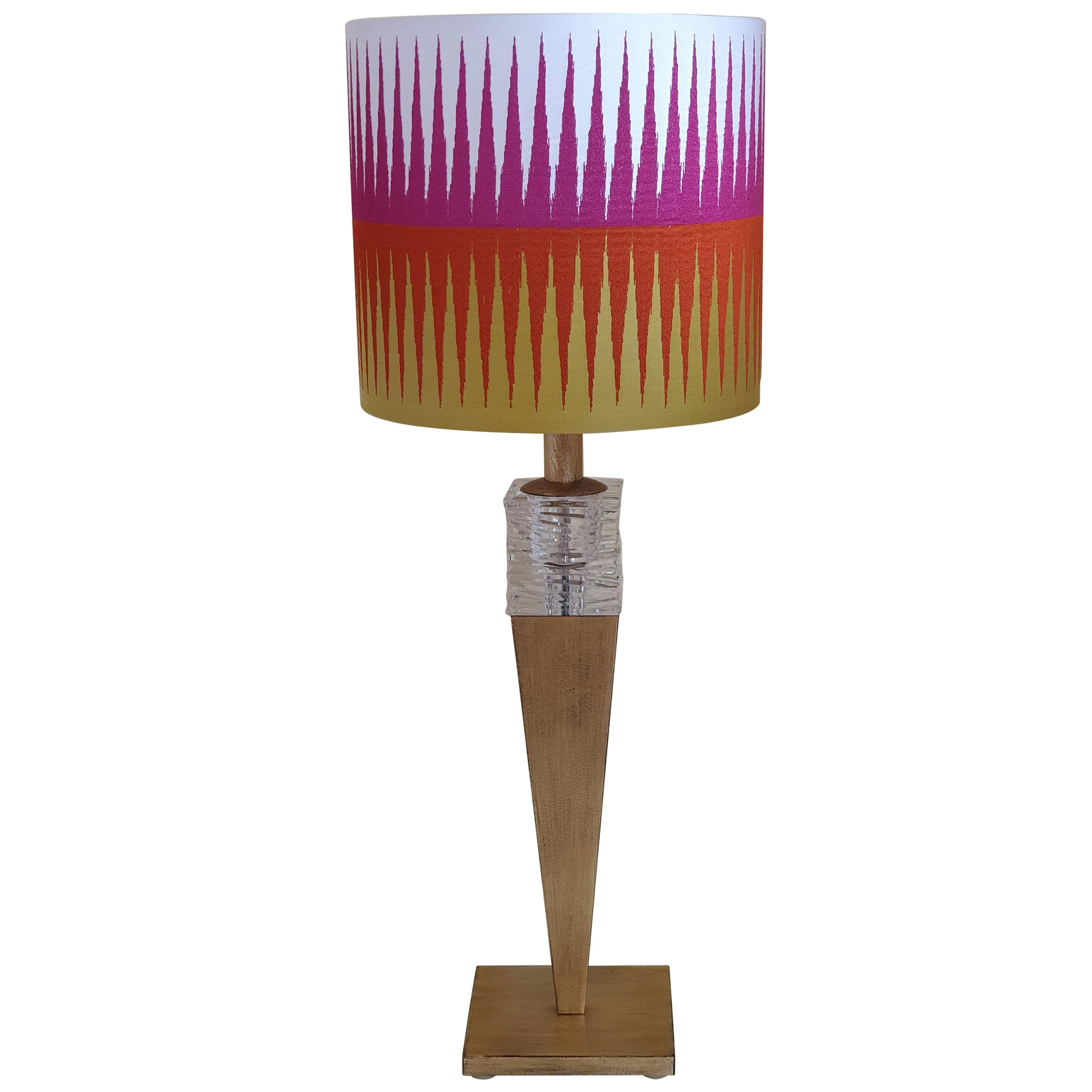 lampe de table en fer et cristal du 21e siècle par Banci:: Florence:: Italie:: 2011