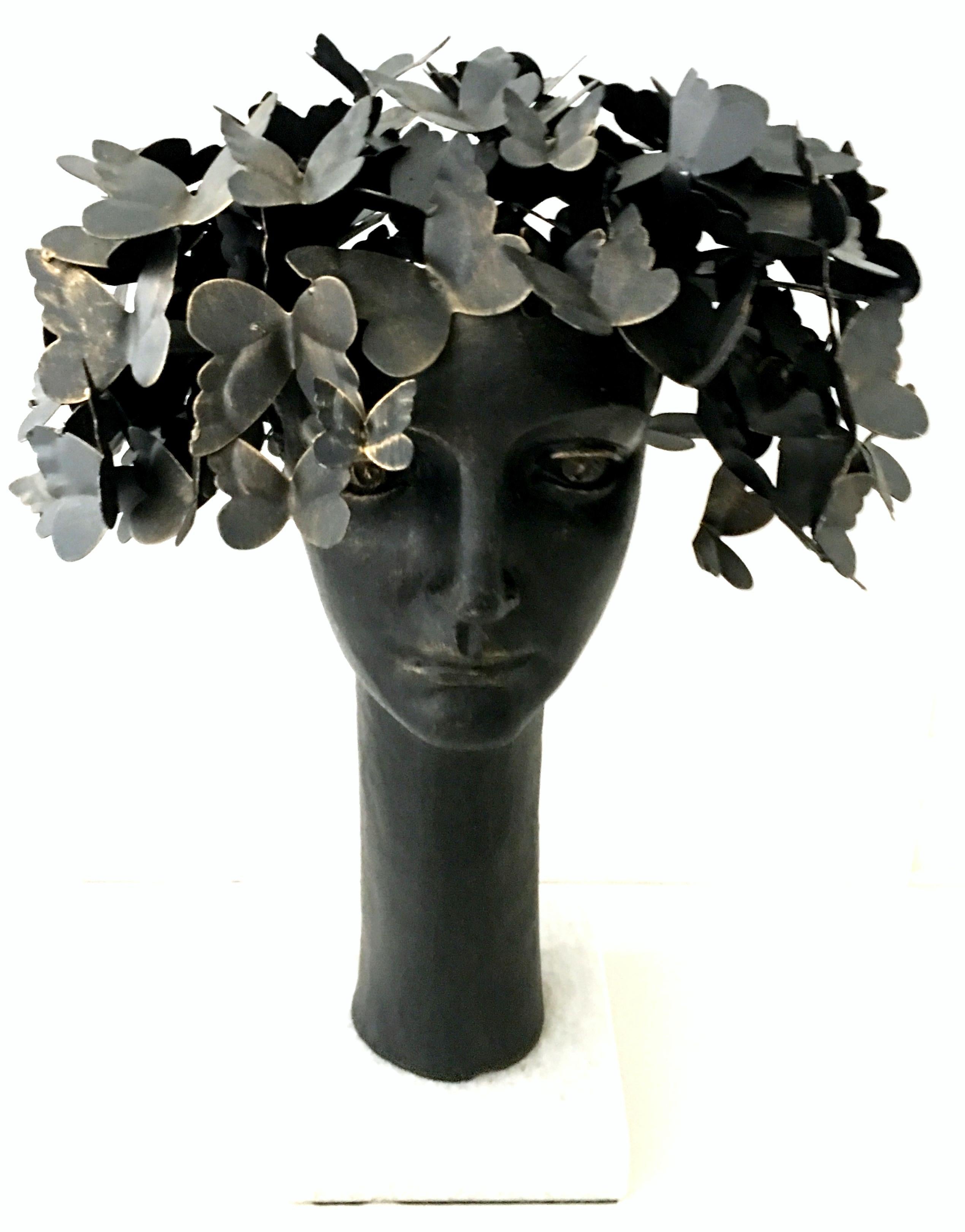 butterfly head sculpture