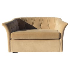 21st Century Isabella Lounge Chair, in Cotton Velvet by Duistt