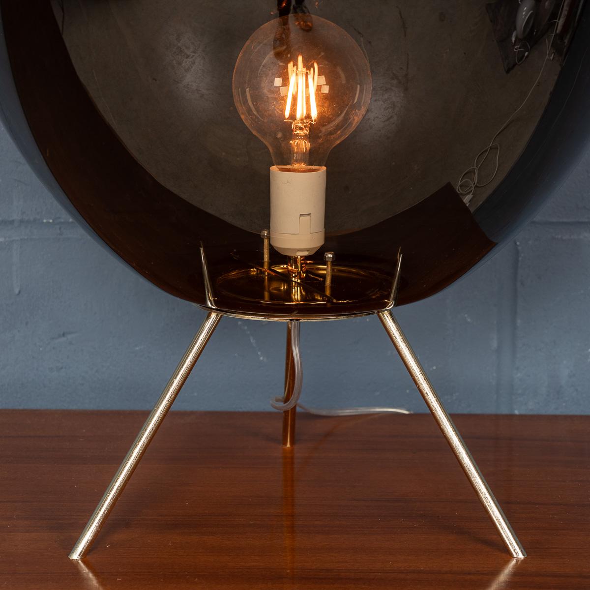Lampe de bureau italienne du 21e siècle en verre ambré, Murano en vente 2