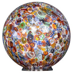 Lampe de bureau italienne du 21e siècle en forme de boule par Murrina Millefiori, Murano