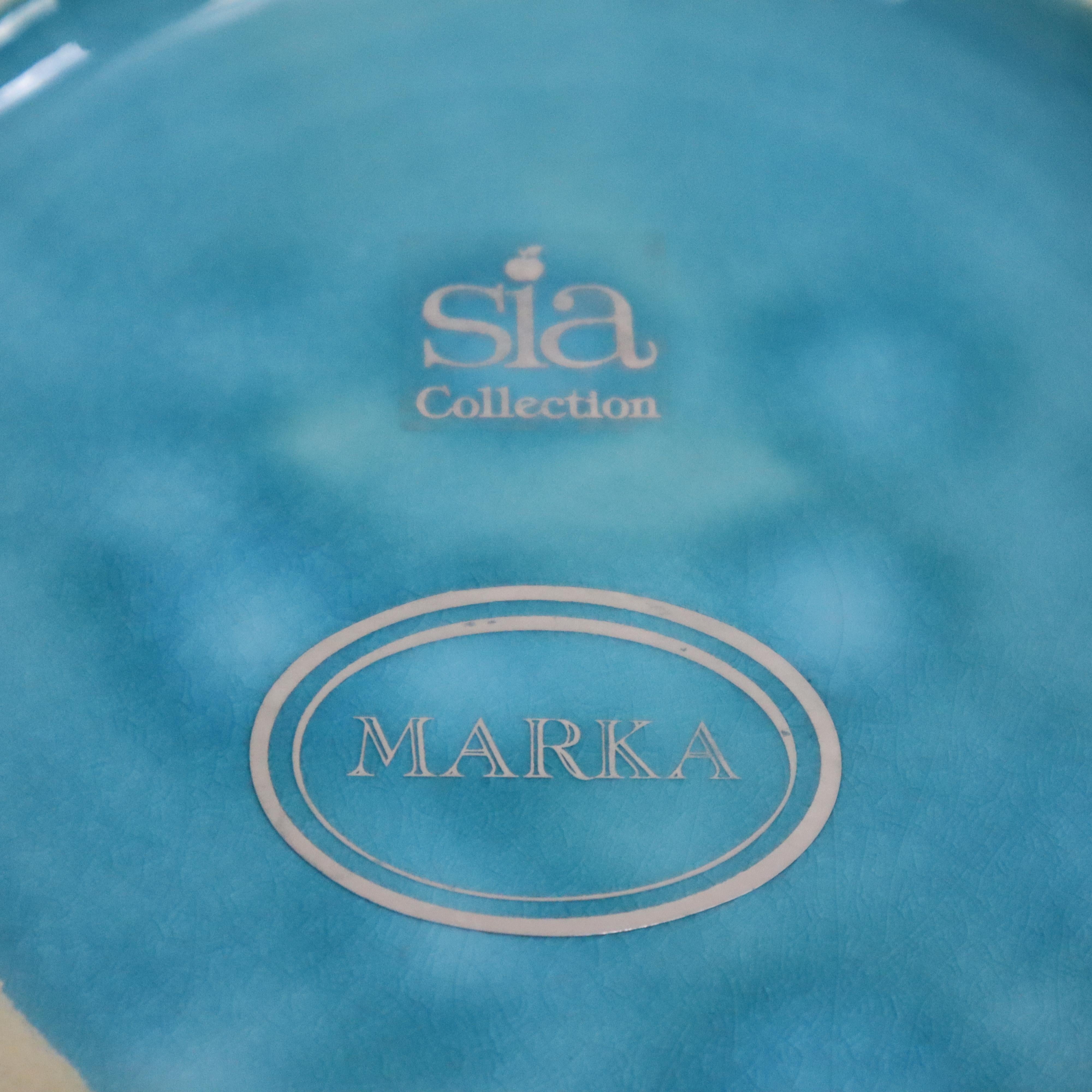 XXIe siècle et contemporain Vases en céramique bleue italienne du 21e siècle Collection Marka Sia, Italie, années 2000 en vente