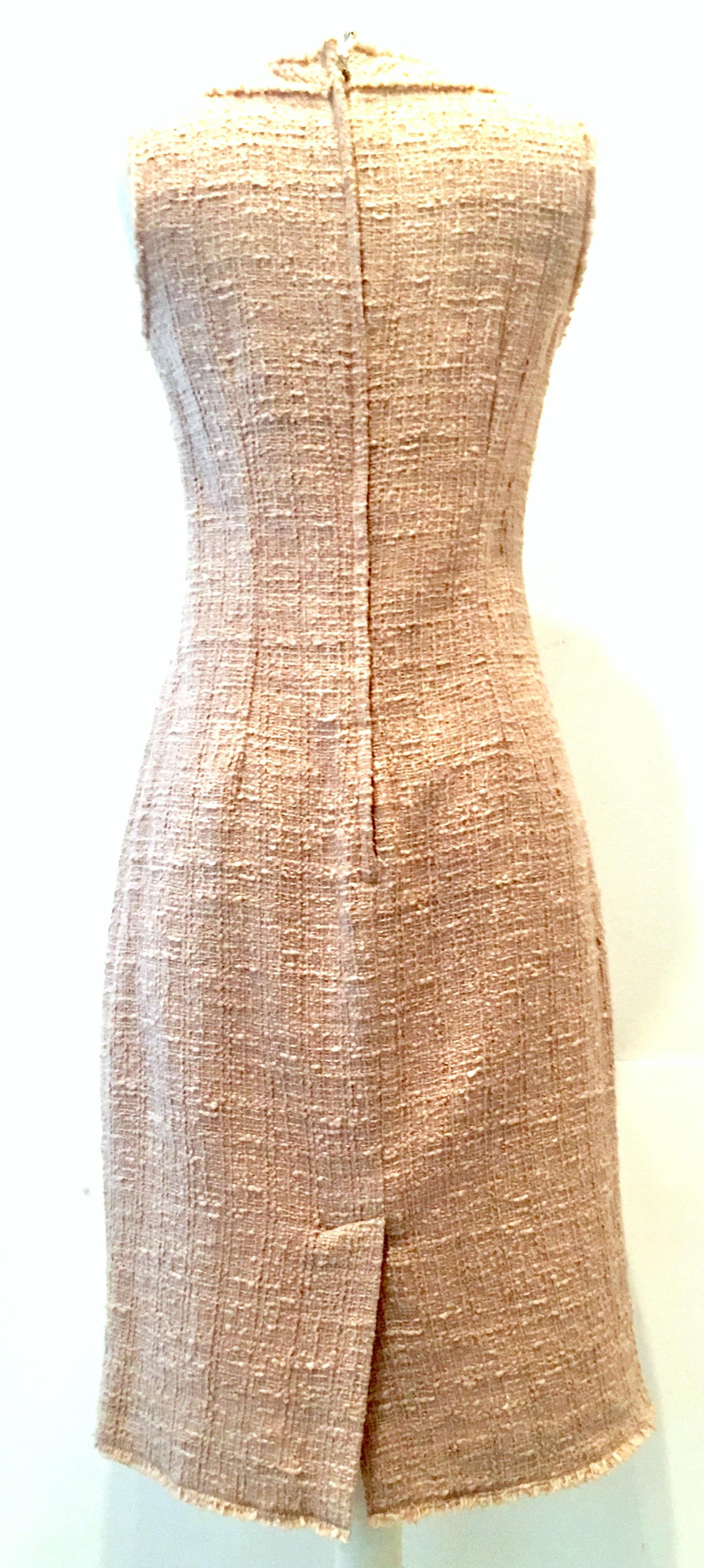 Women's or Men's 21st Century & New Italian Boucle Shift Dress By, Dolce & Gabbana - Size 42 For Sale