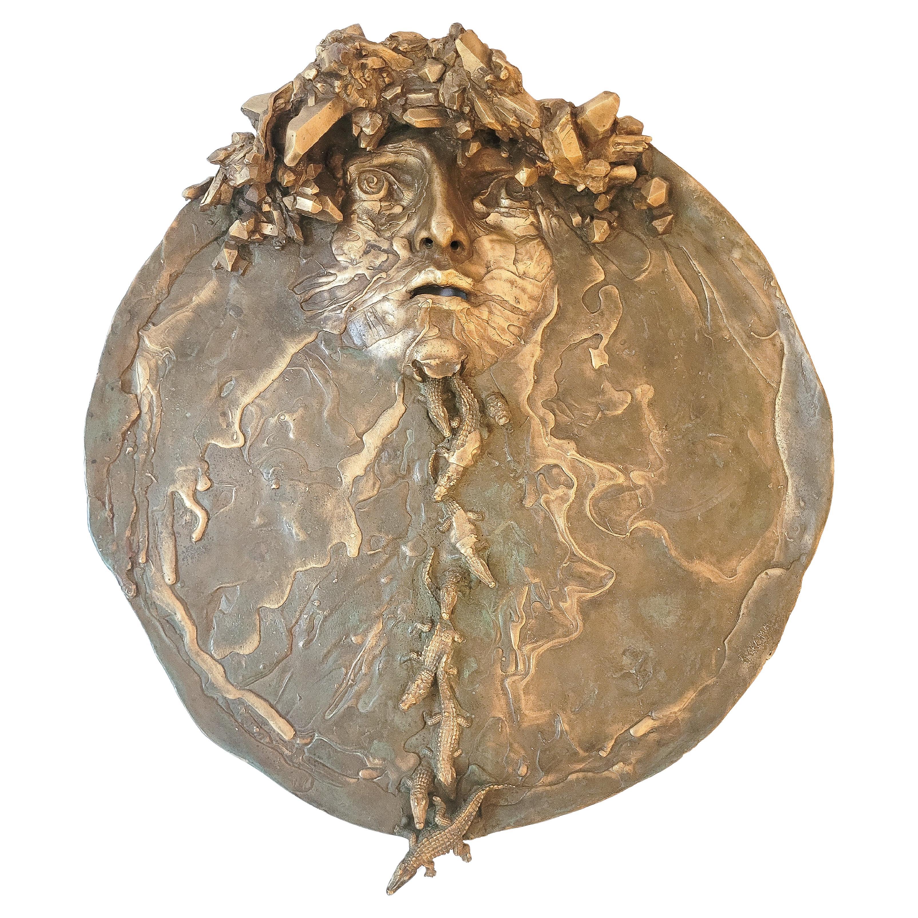 Scultura in bronzo italiana del XXI secolo "BITINIO" di Paola Crema, 2020