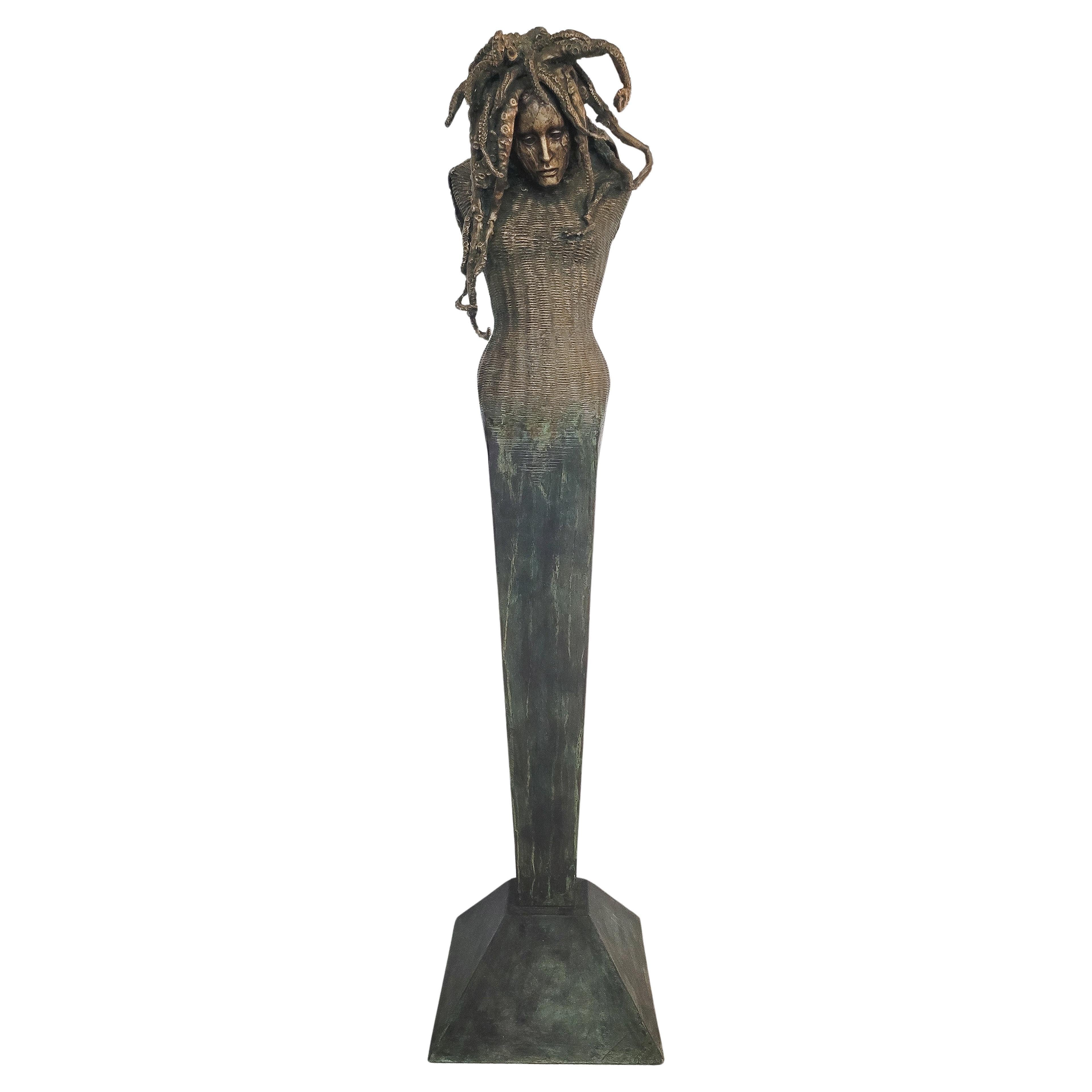 21st Century Italian Bronze Sculpture "UADI-KIR" by Paola Crema, 2004