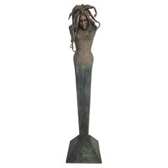 21st Century Italian Bronze Sculpture "UADI-KIR" by Paola Crema, 2004