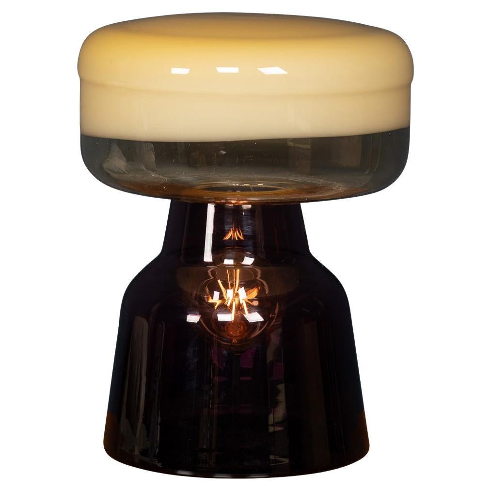 Lampe de table italienne contemporaine du 21e siècle en verre soufflé à la main, Murano