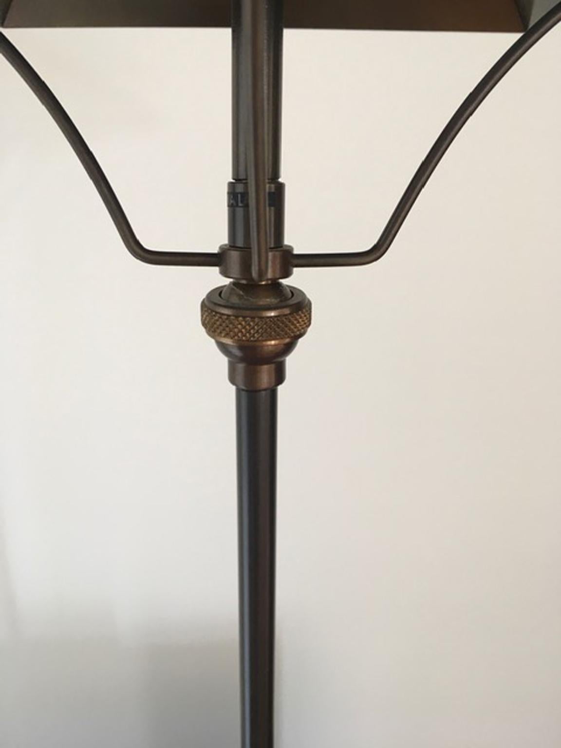 21st Century Italian Design Burnished Brass Cordless Table Lamp For Sale 2