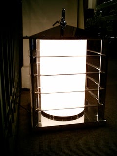 21st Century Italian Design Outdoor Brass Floor Lantern