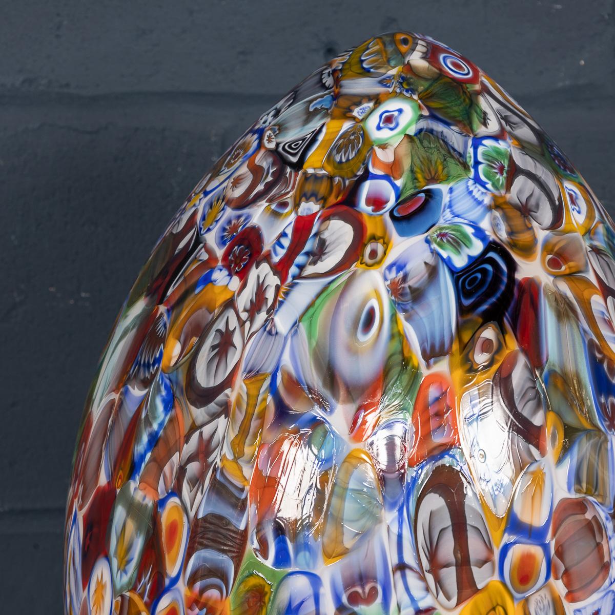 Italienische Eiförmige Tischlampe des 21. Jahrhunderts von Murrina Millefiori, Murano im Angebot 5