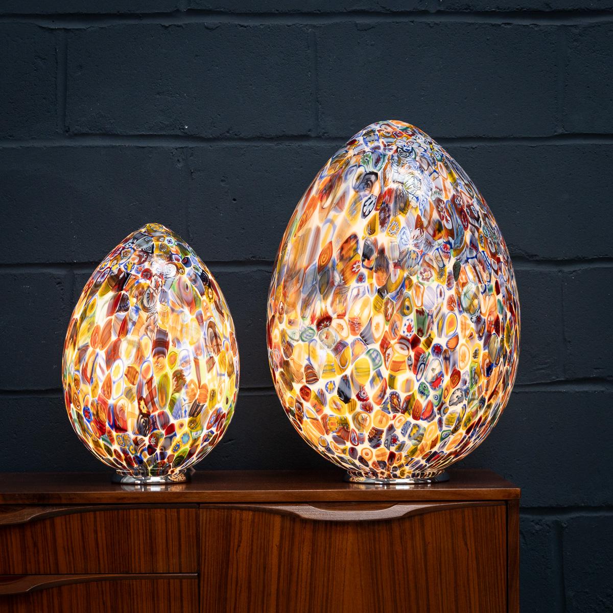Italienische Eiförmige Tischlampe des 21. Jahrhunderts von Murrina Millefiori, Murano (21. Jahrhundert und zeitgenössisch) im Angebot