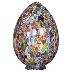 Lampe de bureau italienne du 21e siècle en forme d'œuf par Murrina Millefiori, Murano