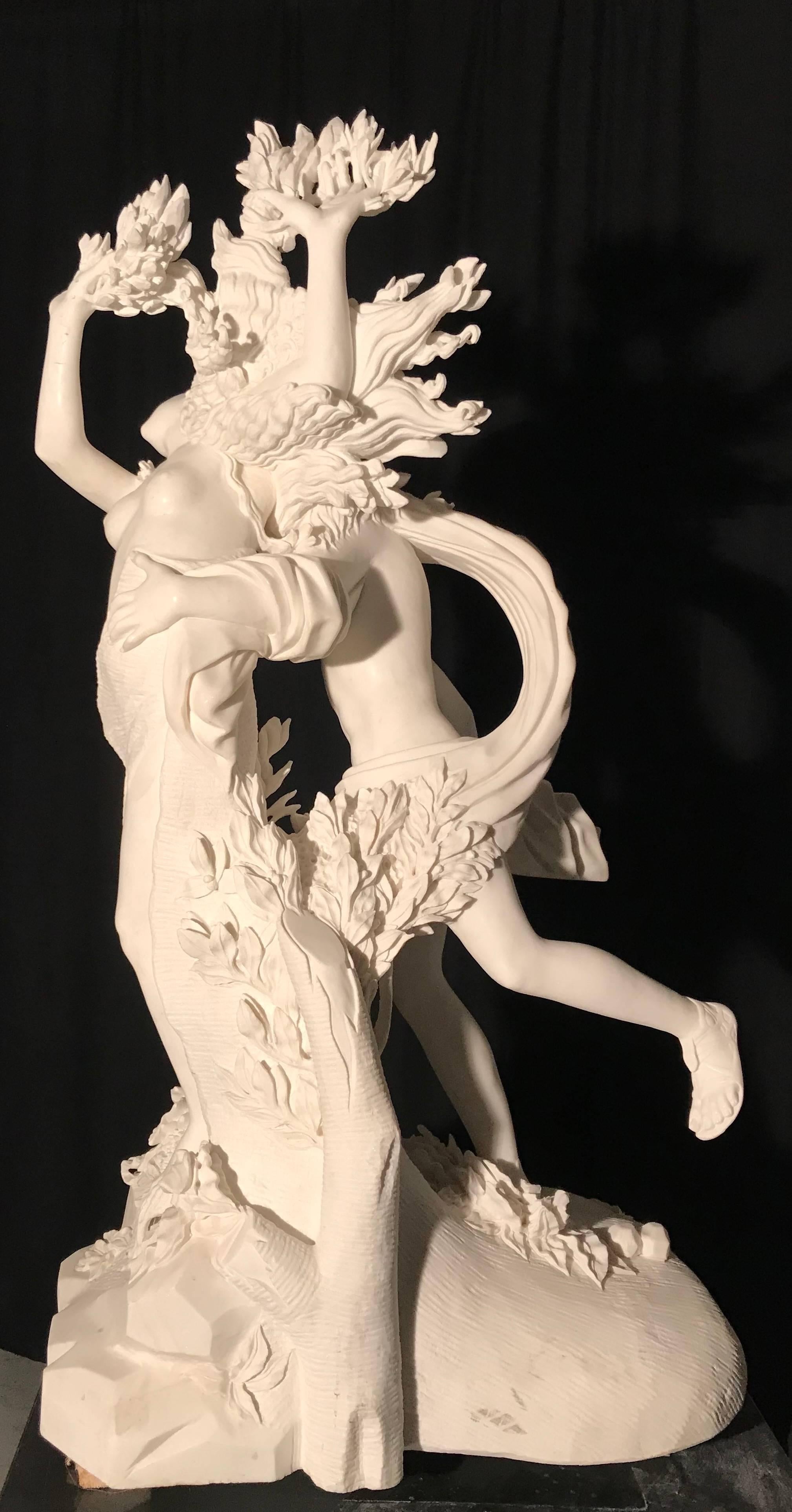 21st Century Italian Marble Sculpture of Apollo E Dafne Gian Lorenzo Bernini For Sale 3