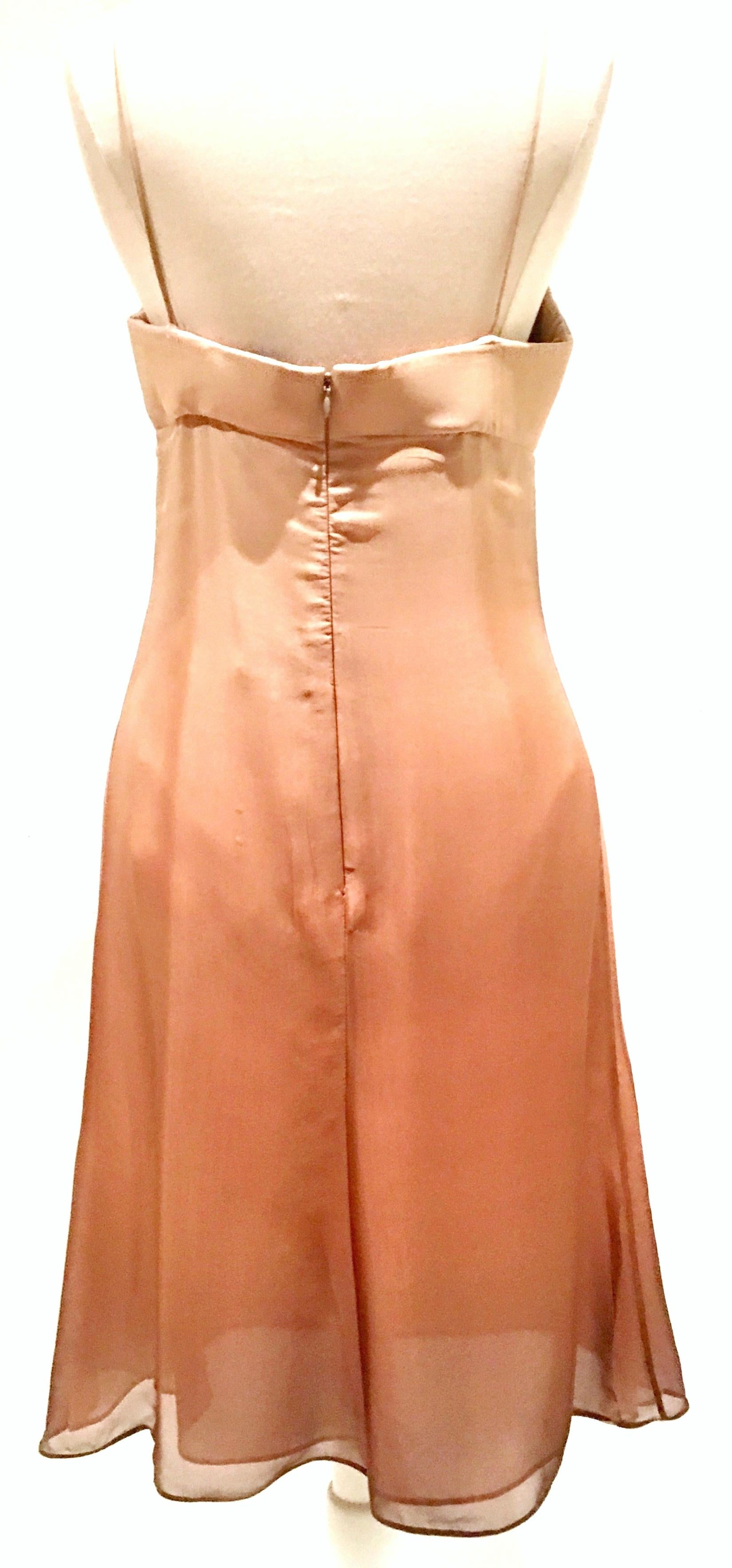 21st Century Italian Silk Chiffon Slip Dress By Girogio Armani - Size 42 In Good Condition In West Palm Beach, FL