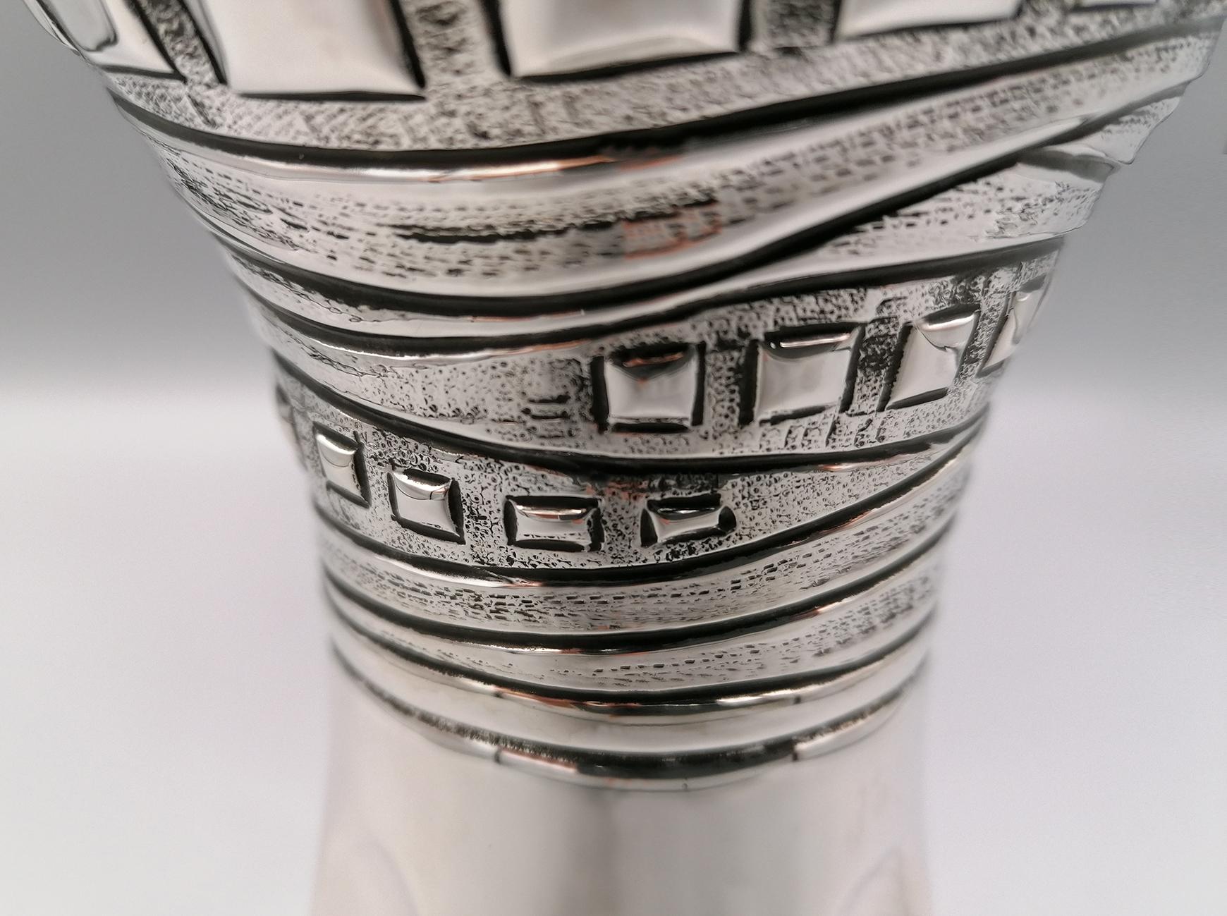 21st Century Italian Sterling Silver Chalice For Sale 5