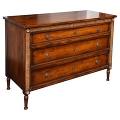 Commode italienne du 21e siècle à trois tiroirs avec incrustations