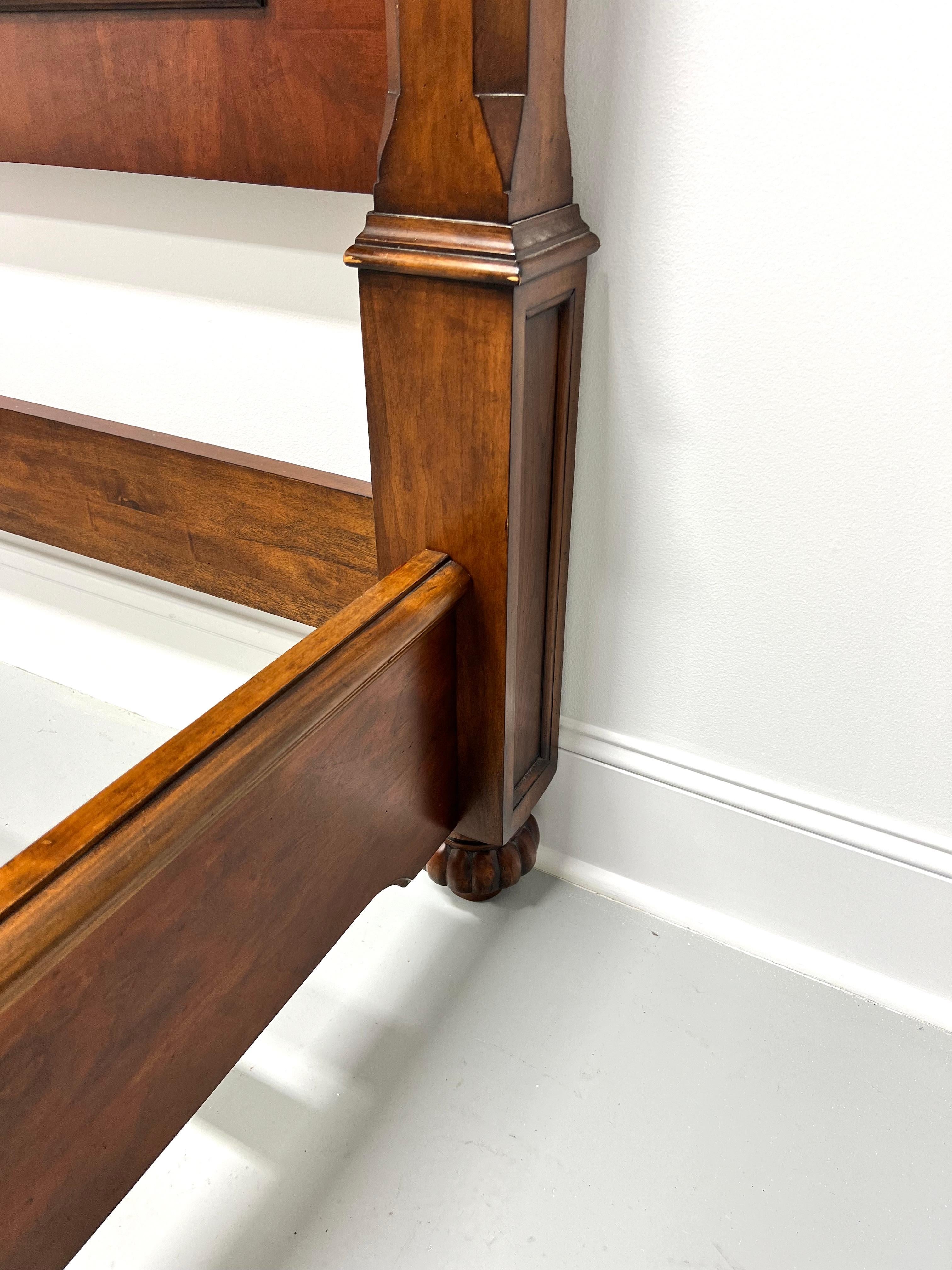 21st Century Italian Tuscan Cherry King Size Four Poster Canopy Bed 1